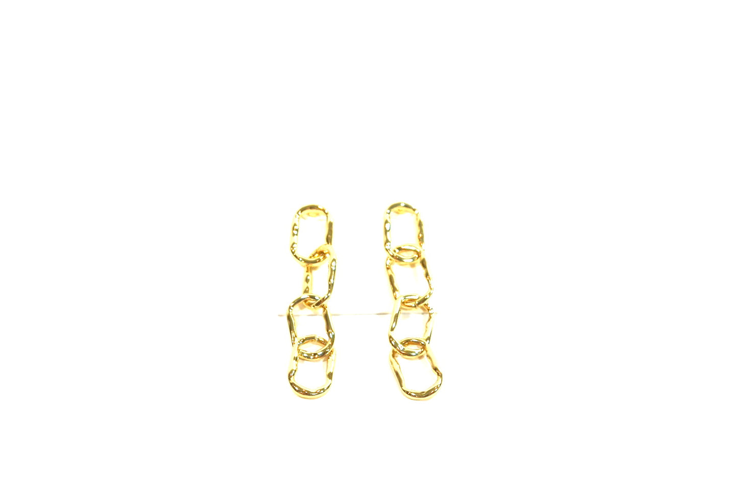 Oval Link Earrings Gold