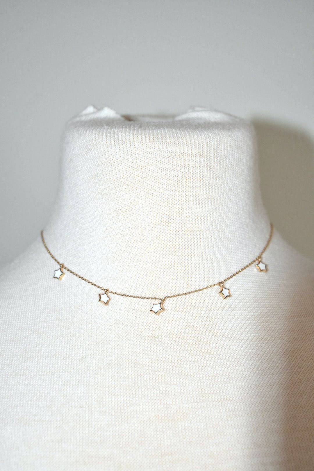 Star Necklace White