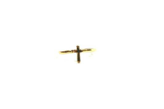 Cross Ring Gold