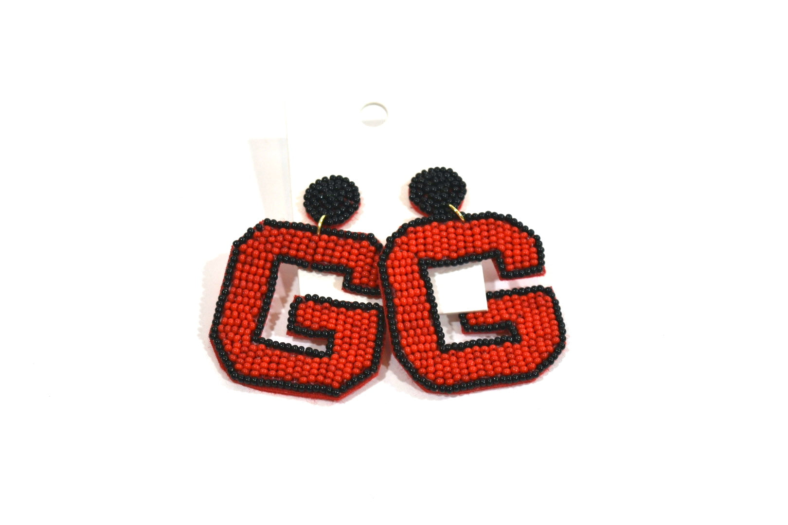 UGA Gameday "G" Beaded Earrings Red